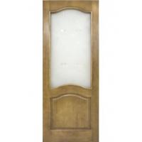 Дверь массив сосны. Модель 7 Светлый и темный лак. Без решетки.