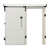 Дверь откатная одностворчатая для среднетемпературной камеры эконом (РБ)