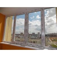 Балконная рама ПВХ Rehau четырехстворчатая 1500*3000